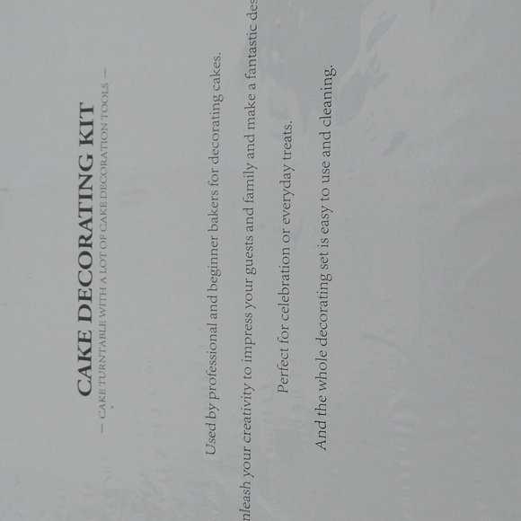 Brand New Cake Decorating Set! - Picture 4 of 4